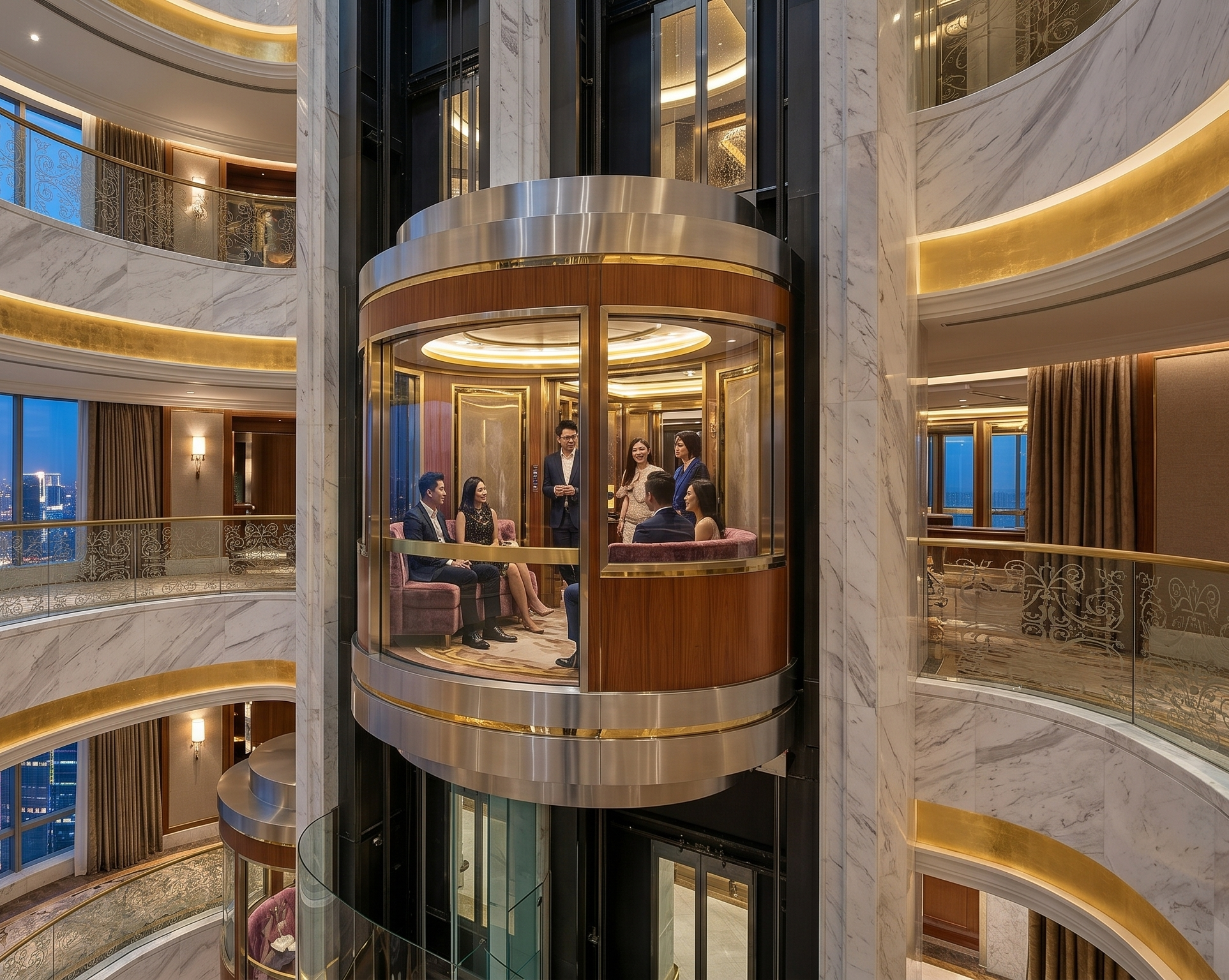 Futuristic Capsule Lift Design